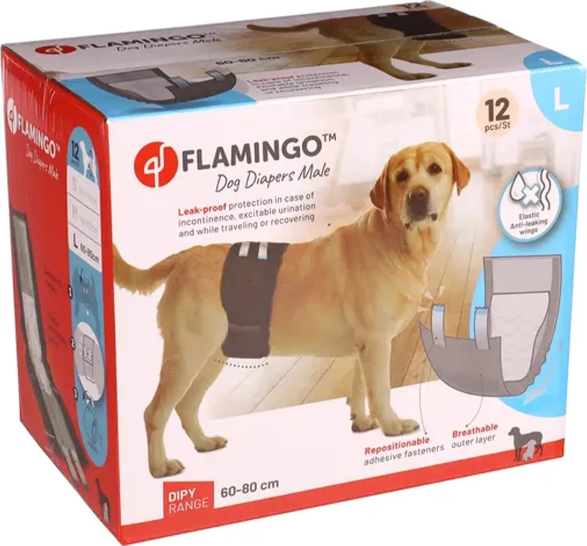 Flamingo Wegwerp Plasband Dipy Reu - Zwart M