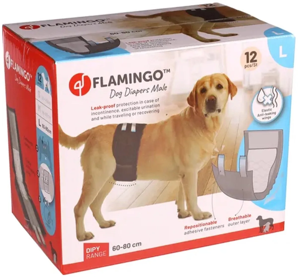 Flamingo Wegwerp Plasband Dipy Reu - Zwart M