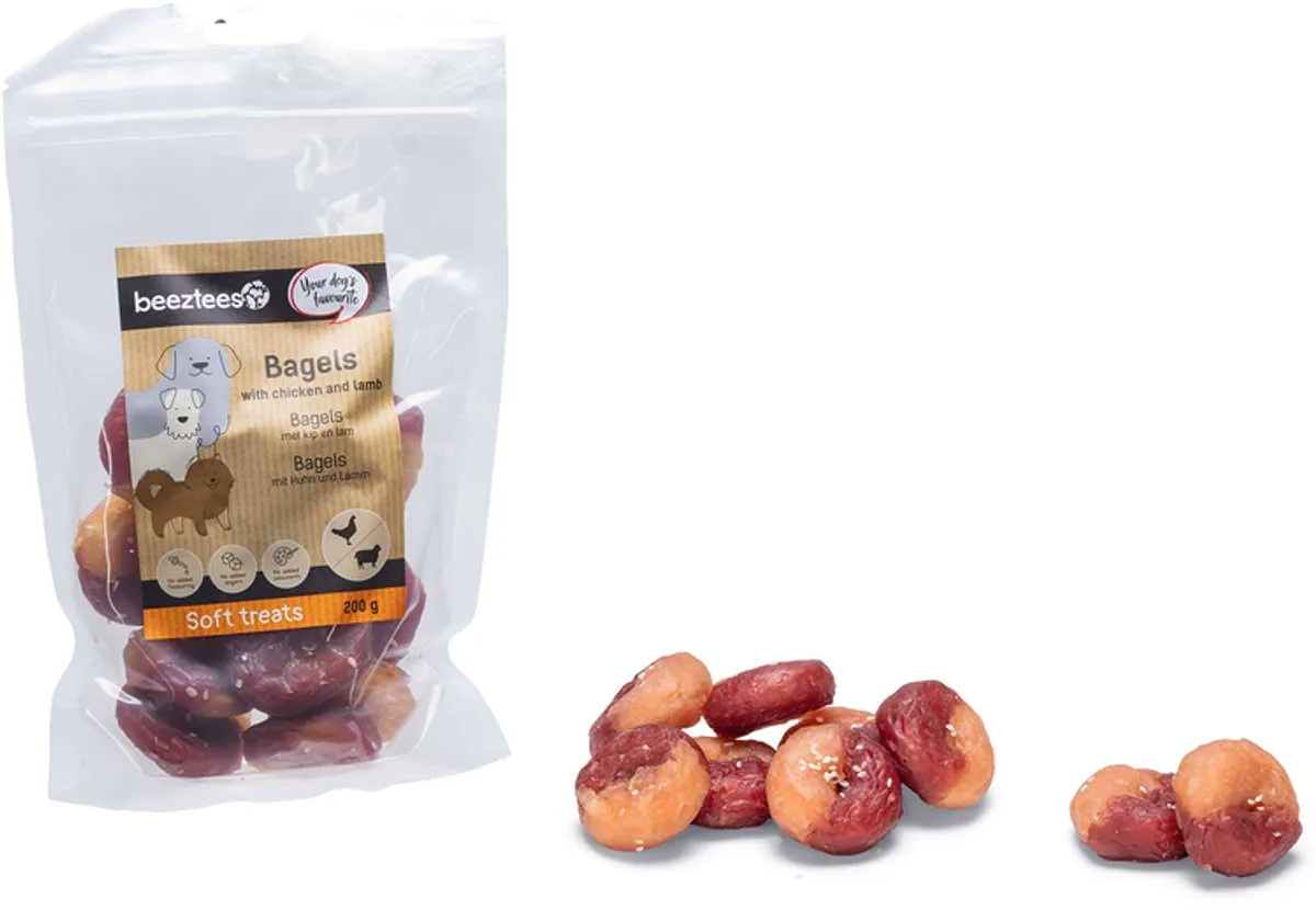 Beeztees Tasty Treats Bagel Mini Hondensnacks 200g