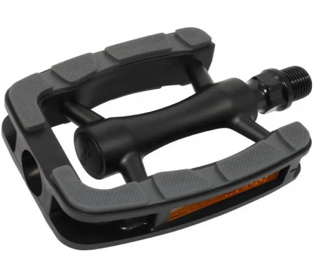 Union pedalen Kunststof SP-822, non slip. Kleur: zwart/grijs, 9/16"