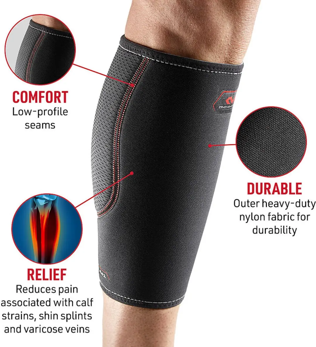 McDavid Beencompressiemouw 441 - Zwart - S - afbeelding 4 van 6