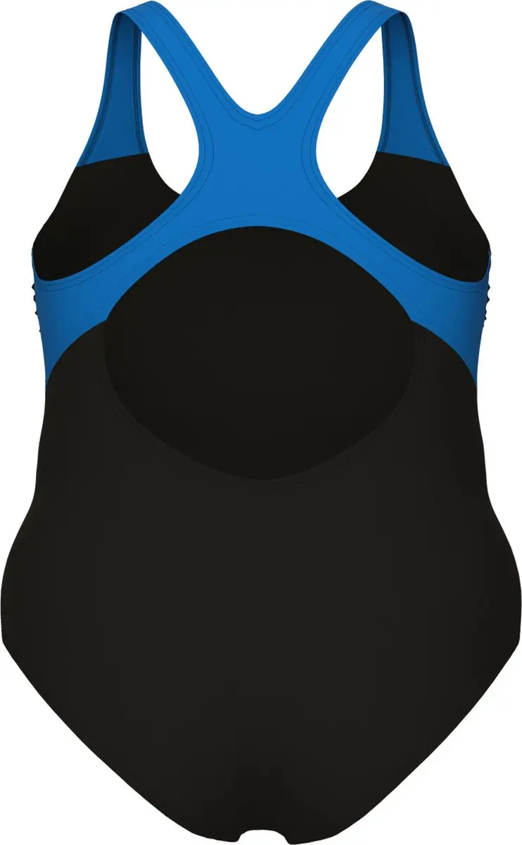 Arena Badpak Reflecting One Piece Plus Zwart-Blauw Rivier