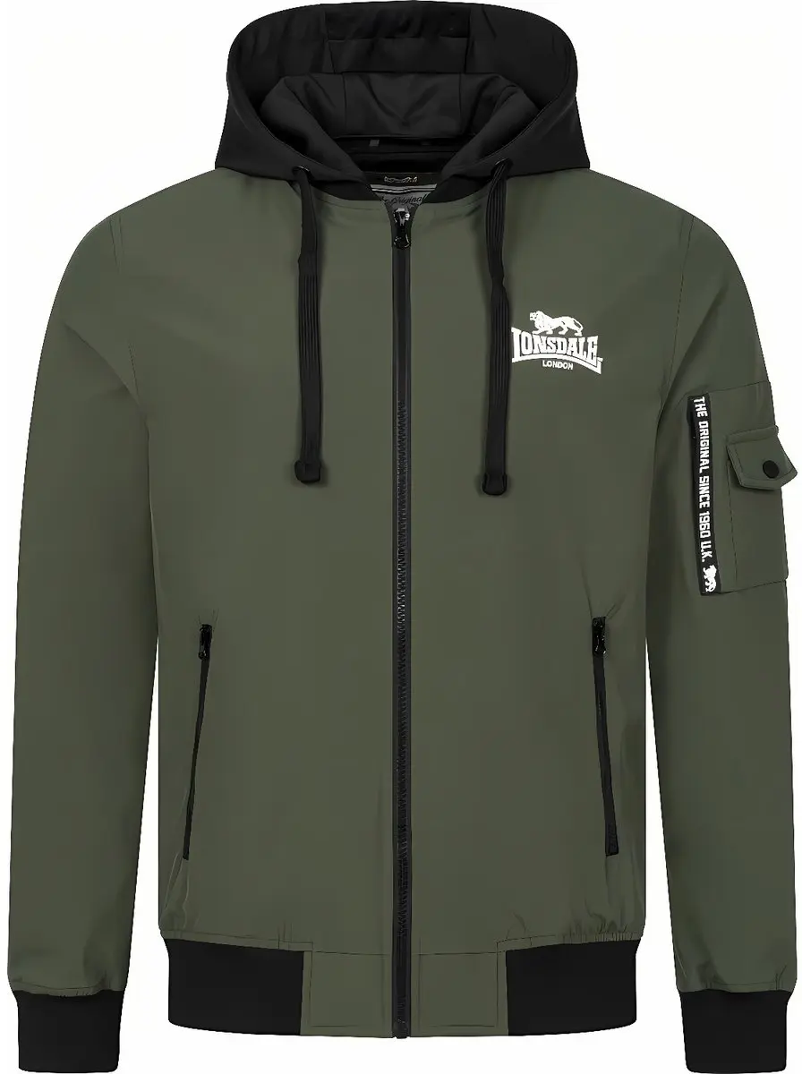 Lonsdale Shalford-jas met capuchon, slanke pasvorm
