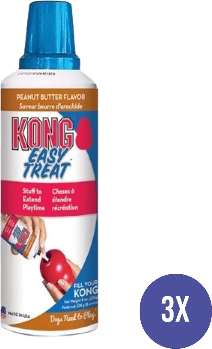 KONG Easy Treat Pindakaas - Blauw
