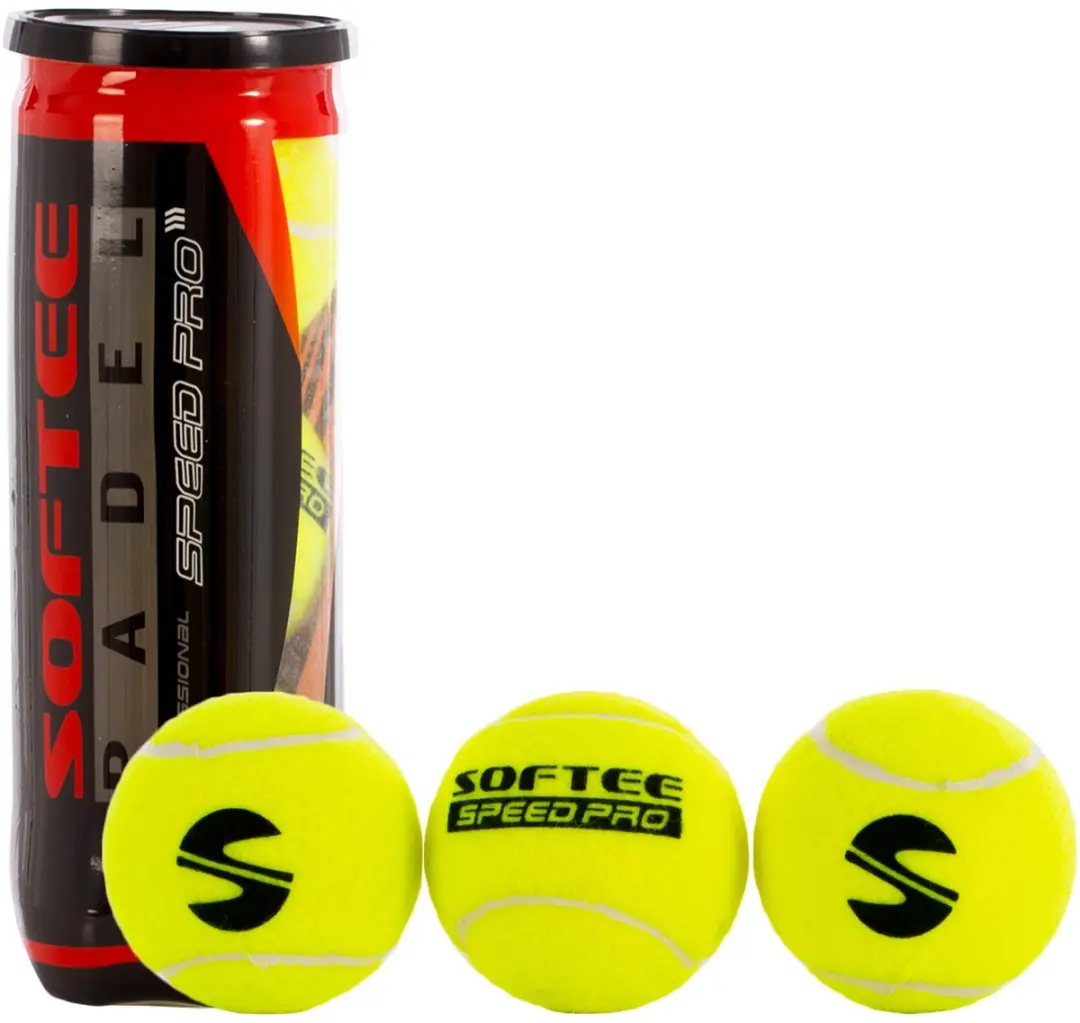Tube met 3 padelballen Softee Speed Pro