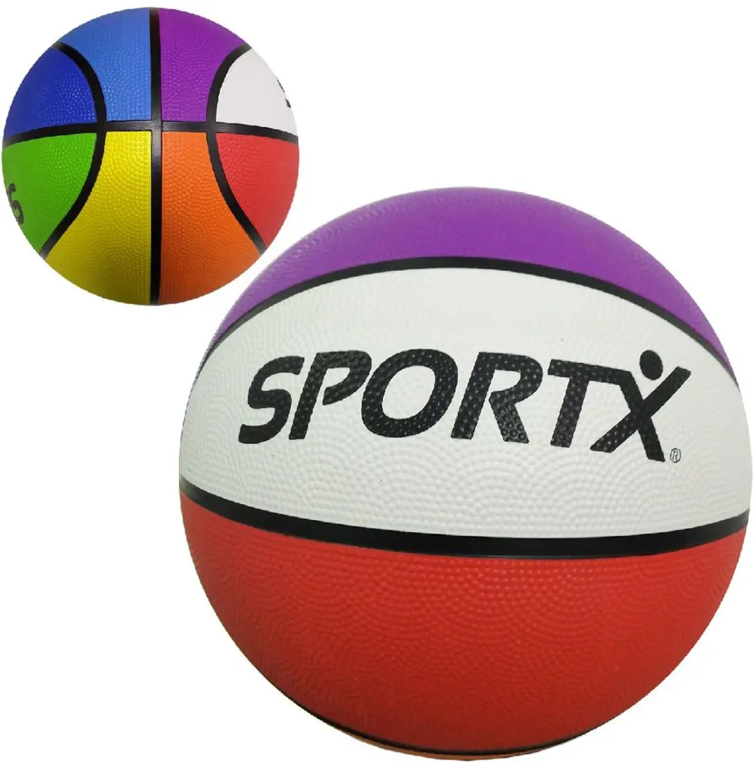 SportX Basketbal 24cm - Paars - afbeelding 5 van 5