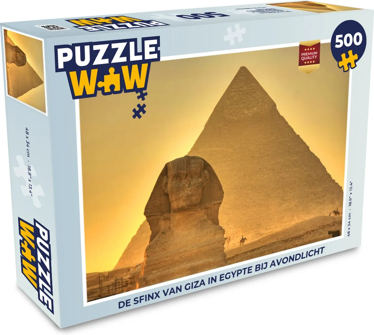 PuzzleWow De Sfinx van Giza Legpuzzel 500 Stuks