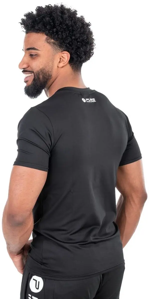 Pure2Improve Sportshirt Heren P2I420320 - Maat L - Zwart - afbeelding 4 van 4