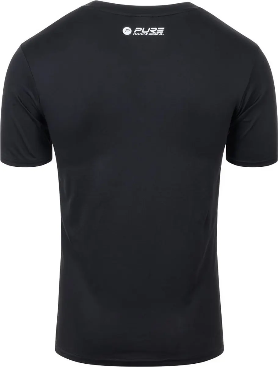 Pure2Improve Sportshirt Heren P2I420320 - Maat L - Zwart - afbeelding 2 van 4