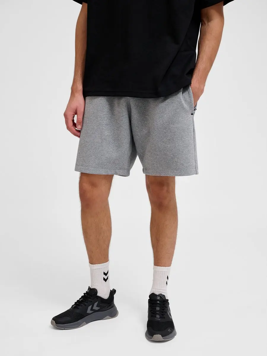 Hummel Tech Korte Fleece Shorts - Grijs melange - afbeelding 2 van 6