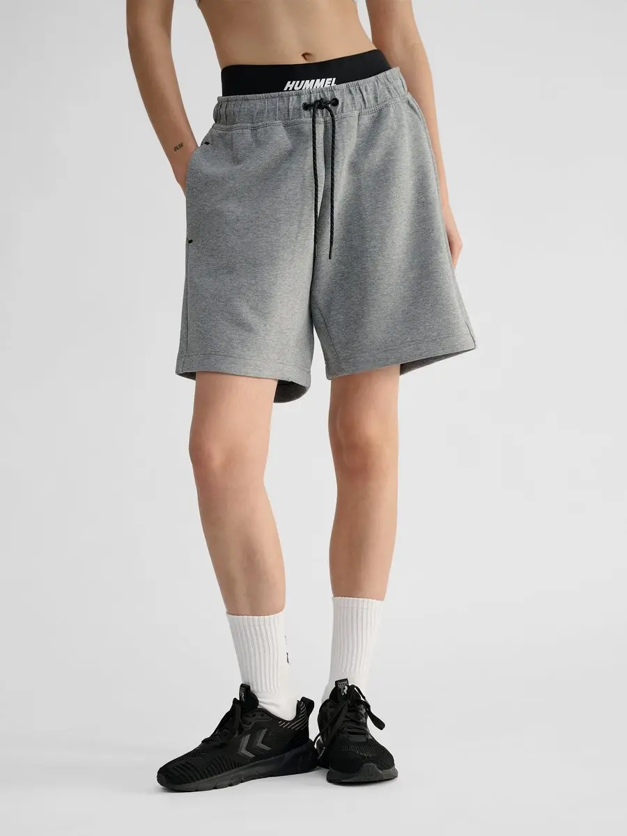 Hummel Tech Korte Fleece Shorts - Grijs melange - afbeelding 3 van 6