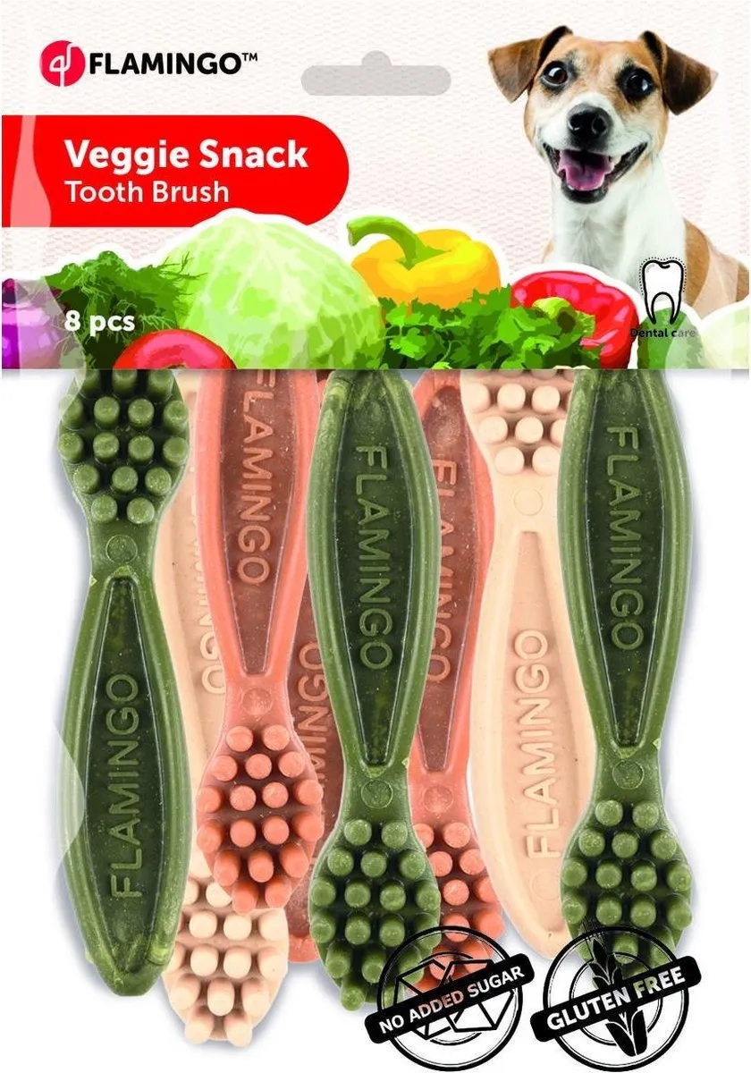 Flamingo Veggie Snack Honden 160g - 8 Stuks - Meerkleurig - afbeelding 6 van 6