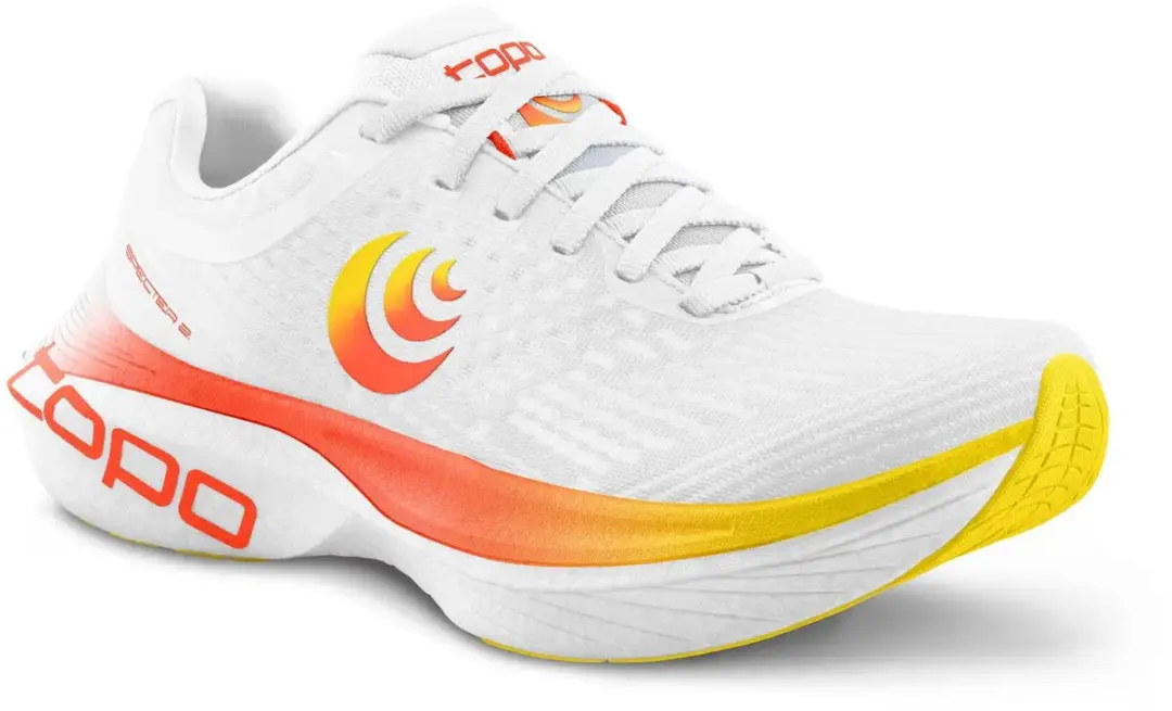 Topo Athletic Specter 2 Hardloopschoenen Dames - Wit/Sunset - afbeelding 2 van 4