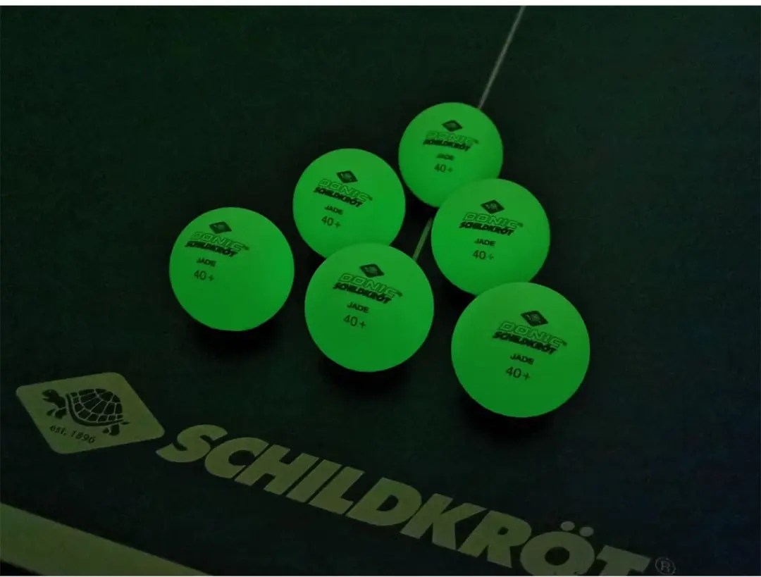 Glow in the Dark Tafeltennisballen set 6 stuks - afbeelding 3 van 6