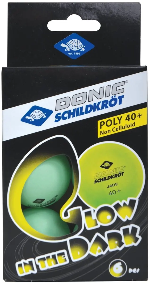 Glow in the Dark Tafeltennisballen set 6 stuks - afbeelding 5 van 6