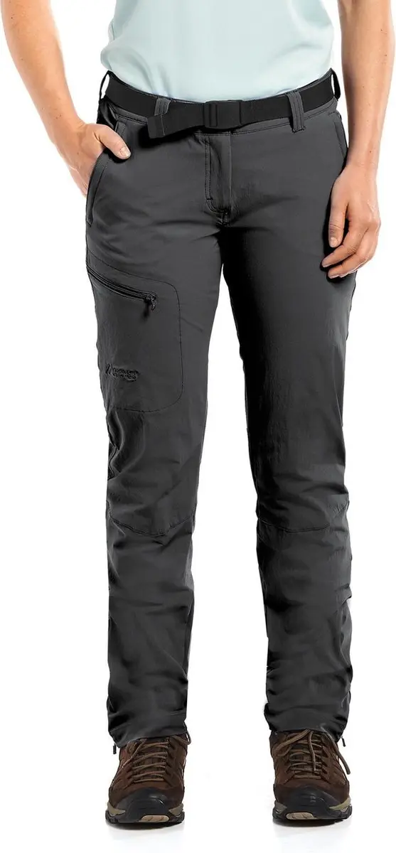 Maier Sports Inara Slim lange broek Dames zwart Maat 40-kort