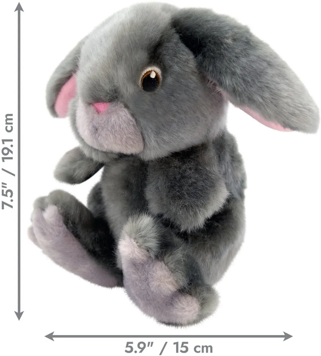 KONG Toughz Bunny Medium - Grijs
