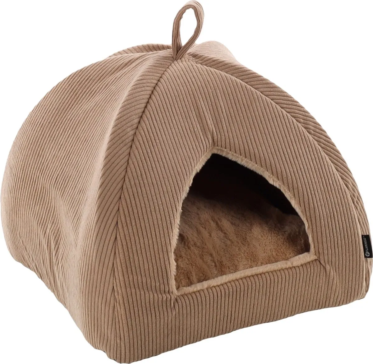 Flamingo Colette Taupe Katten Slaapplaats 38x38x40cm