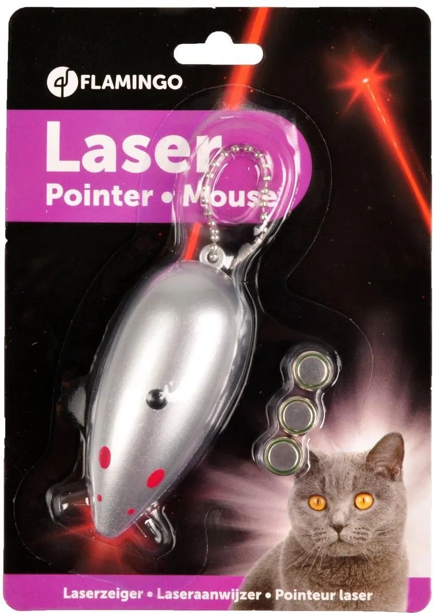 Flamingo Aludra Muis Laserpen Kat Grijs