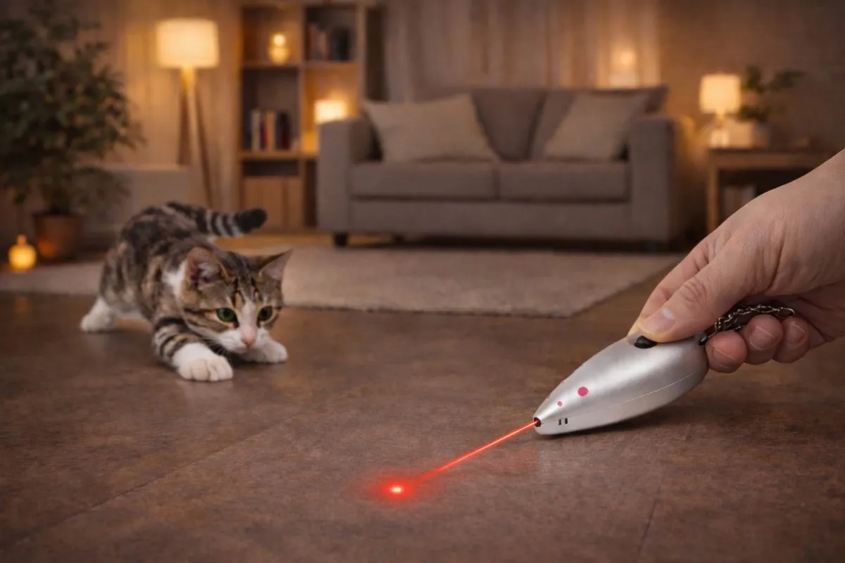Flamingo Aludra Muis Laserpen Kat Grijs
