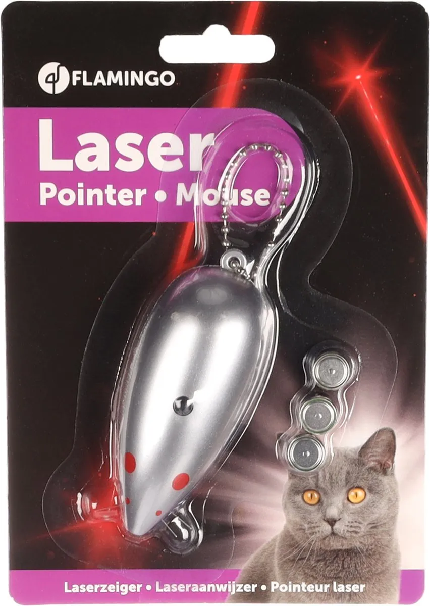 Flamingo Aludra Muis Laserpen Kat Grijs