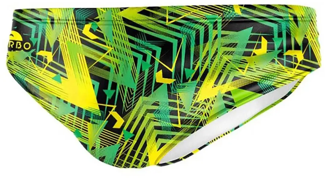Turbo Geometric Fusion zwembroek - Groen M - afbeelding 3 van 4