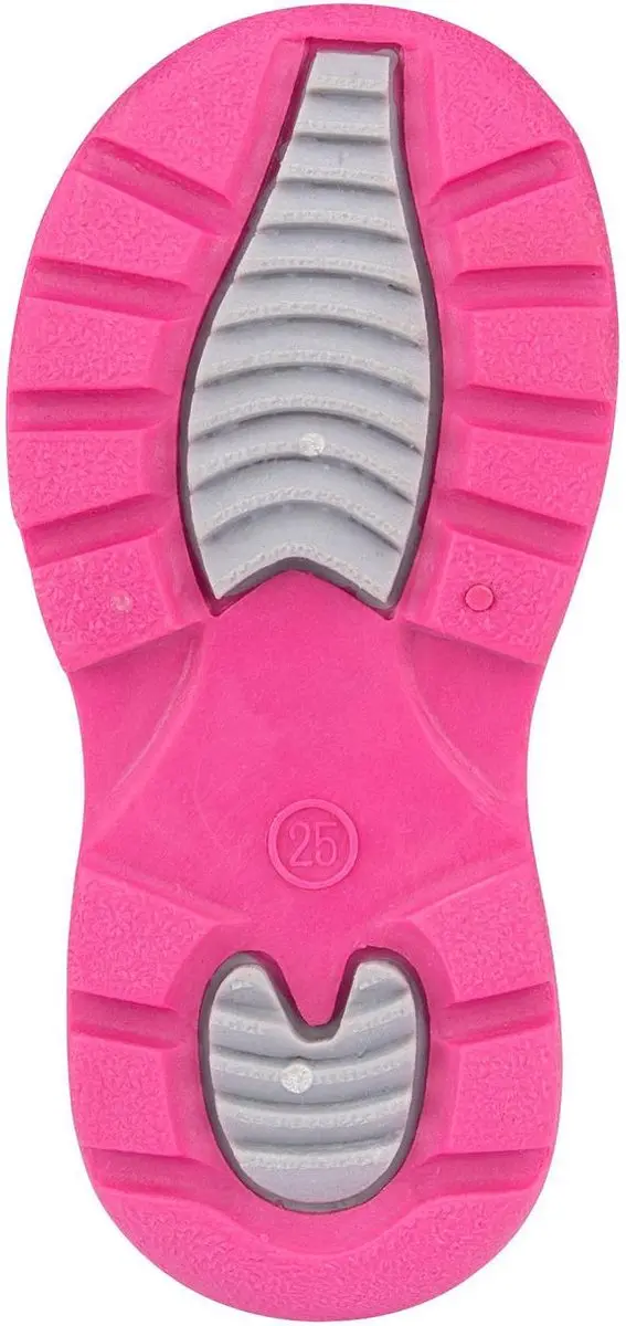 Winter-grip Hoppin' Bieber Snowboots Jr 25 - Lichtgrijs/Grijs/Roze - afbeelding 2 van 4