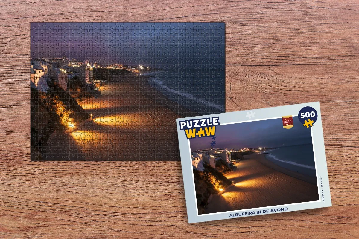PuzzleWow Albufeira Avond Legpuzzel 500 Stuks - Multicolor