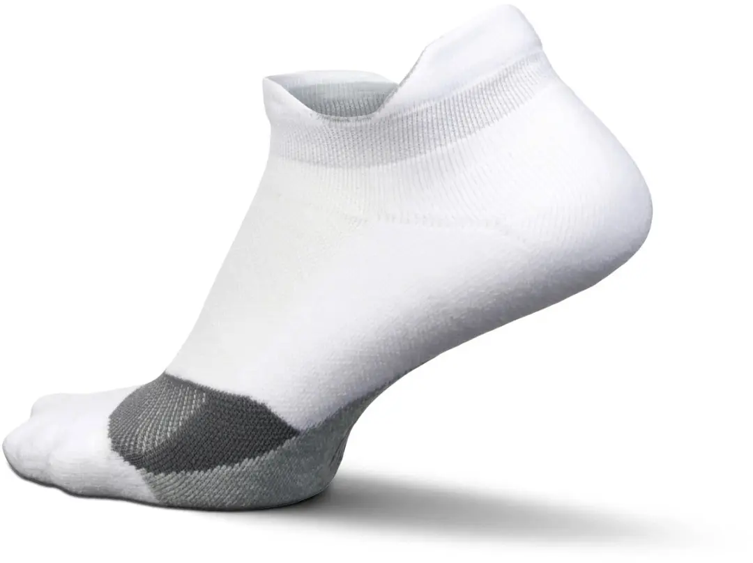 Feetures Elite Light Cushion No Show Tab Sokken - Wit L - afbeelding 4 van 6