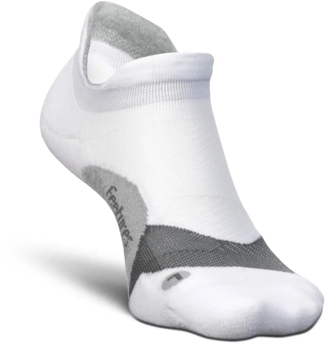 Feetures Elite Light Cushion No Show Tab Sokken - Wit L - afbeelding 2 van 6