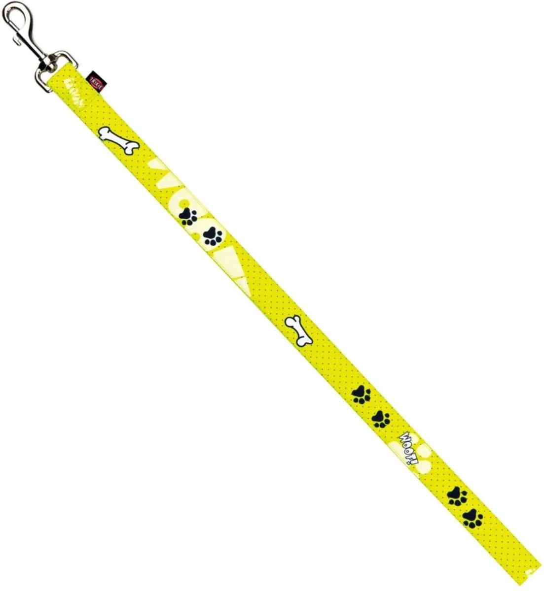 Trixie Modern Art Woof Hondenriem 100cm Geel
