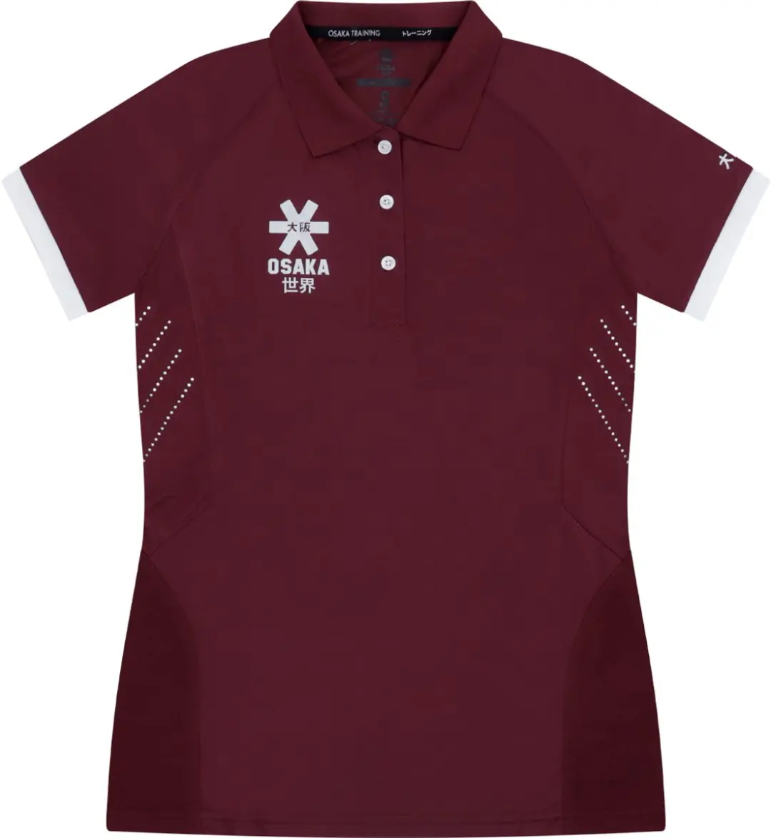 Osaka Women Polo Jersey Rood donker