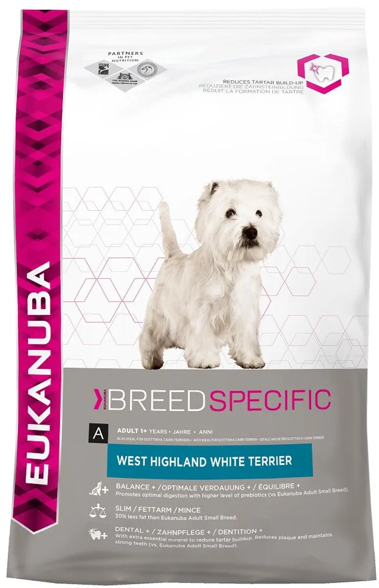 Eukanuba Dog Adult West Highland White Terrier Kip 2,5kg - 3 Stuks