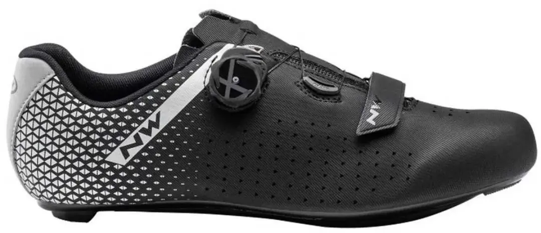 Northwave Core Plus 2 Wielrenschoenen - Zwart/Zilver - afbeelding 2 van 6