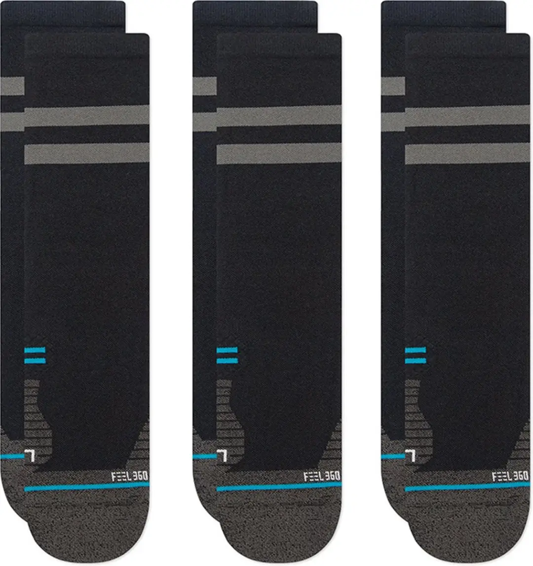 Stance unisex performance freshtek infiknit 3P sokken franchise ultralight zwart