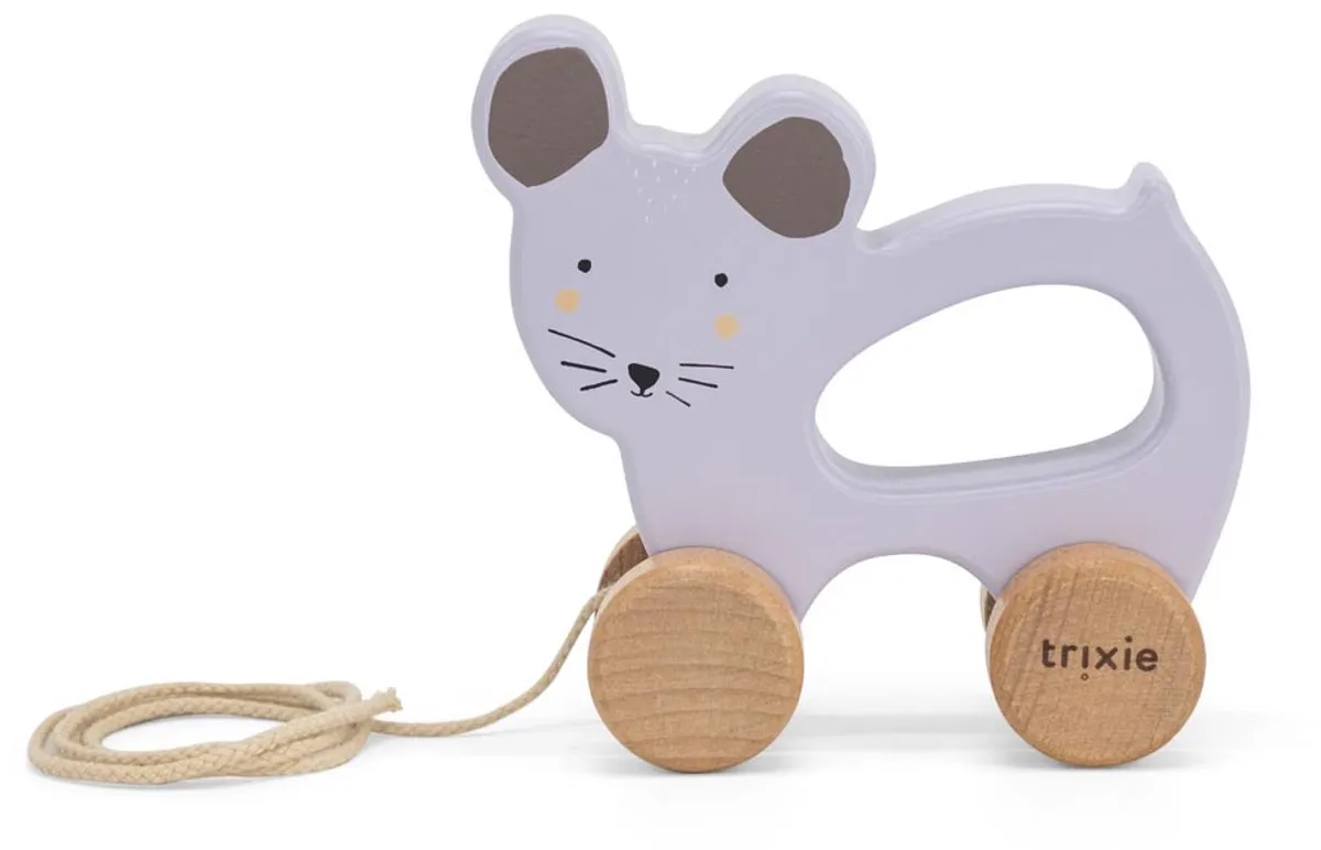 Trixie Houten Trekspeeltje Mrs. Mouse Olifant