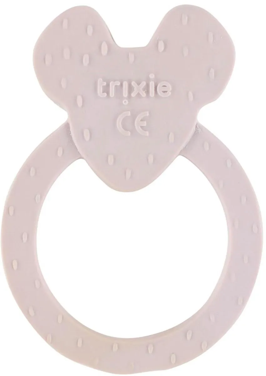 Trixie Mrs. Mouse Natuurlijke Rubber Bijtring - Paars
