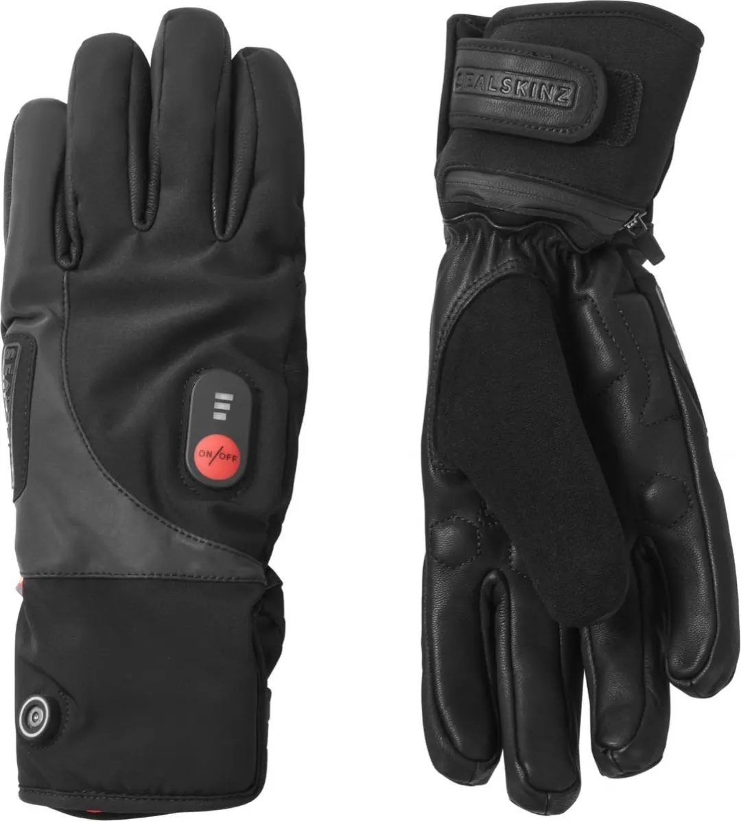 Sealskinz Upwell verwarmde waterdichte handschoenen Black