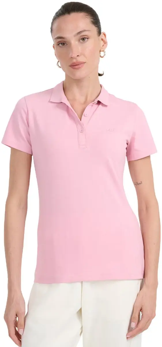 4F T-shirt Dames Poloshirt Roze