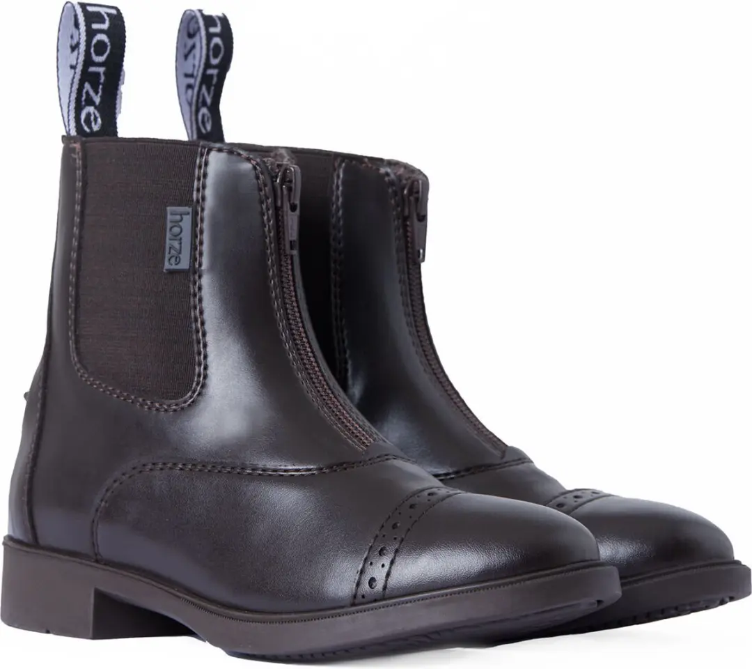 Horze Wexford jodhpurs met rits vooraan, kinderen, Brown, 29