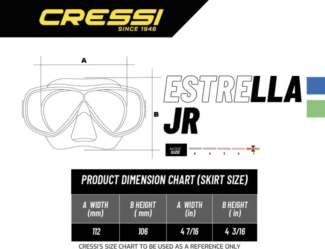 Cressi Estrella Top Junior Snorkelset - Transparant/Roze - afbeelding 5 van 6