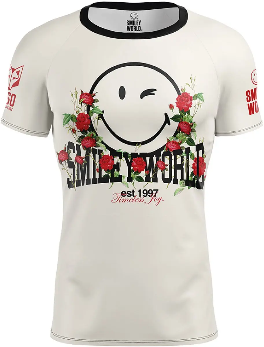 Otso Smiley Vintage T-shirt Met Korte Mouwen Wit L Man