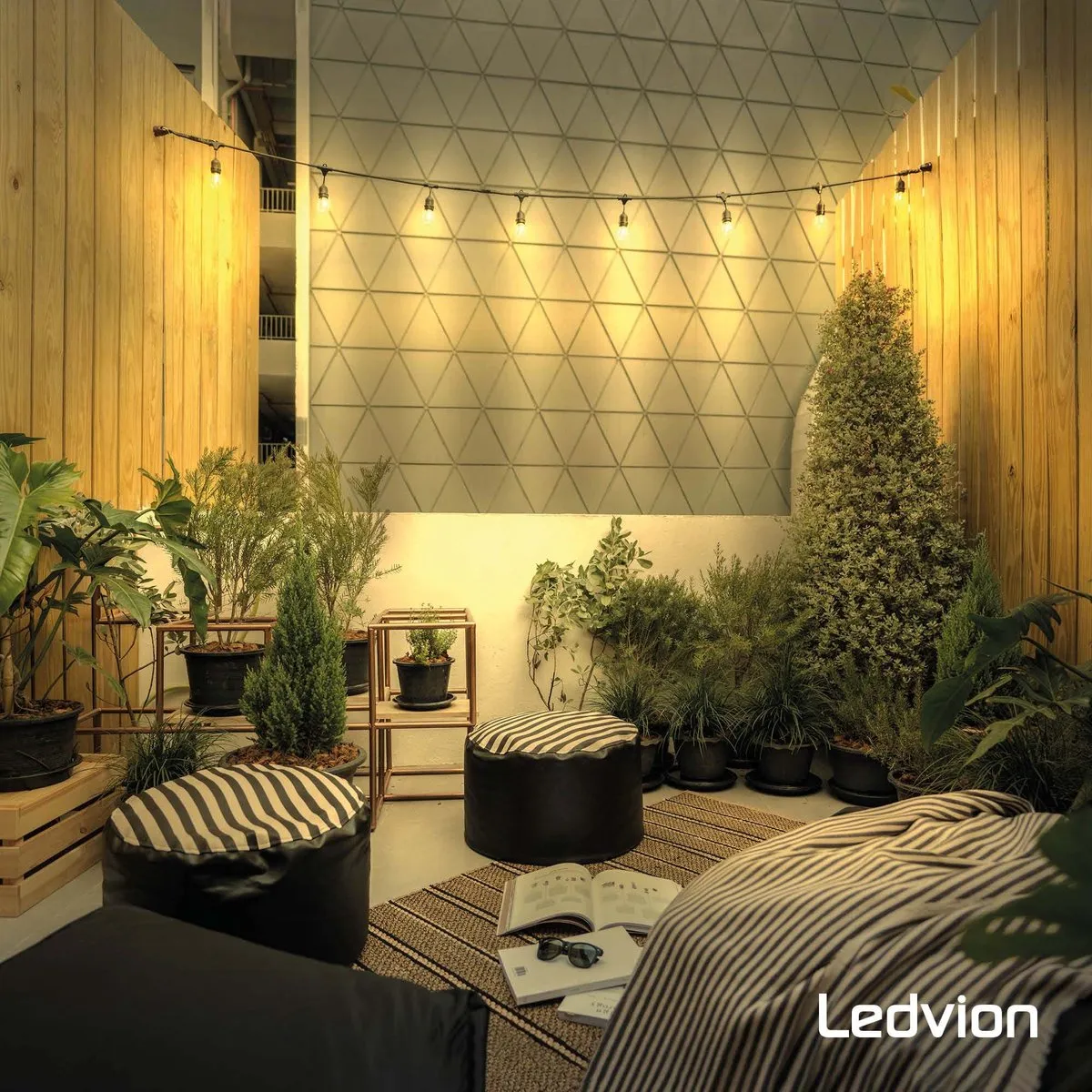 LEDVION 6x E27 LED-lamp 1W 2100K - Goud - afbeelding 6 van 6