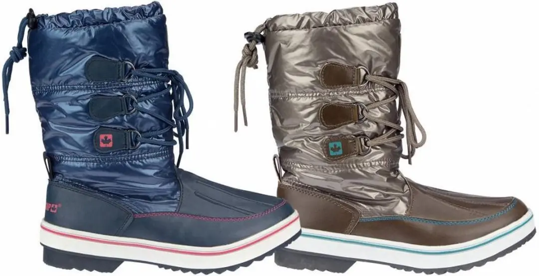 Winter-grip Snowboots Sr - Glossed Trotter II - Donker taupe/Smaragd/Beige - 40 - afbeelding 3 van 3