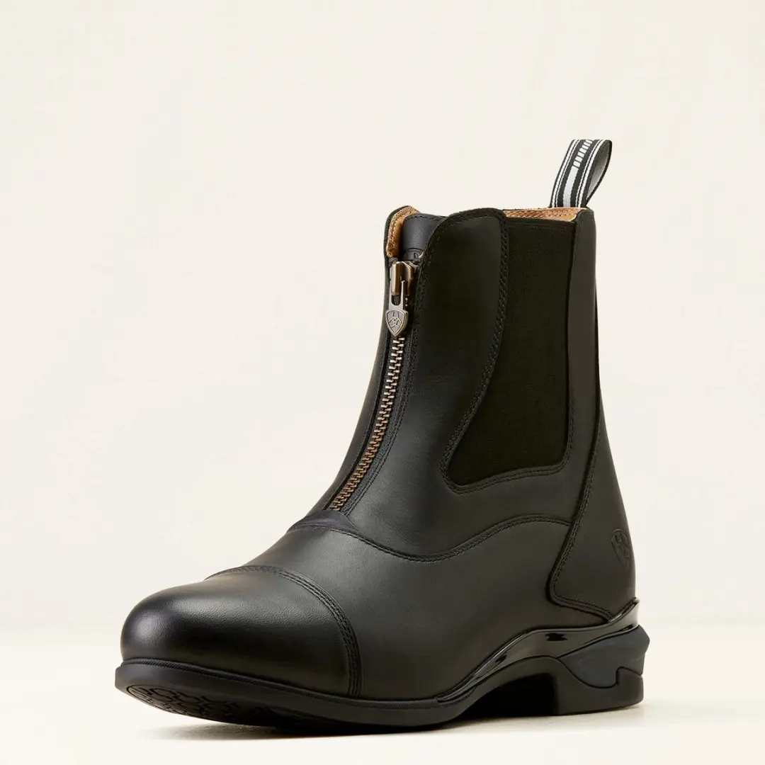 Devon Zip Paddock Boot Black