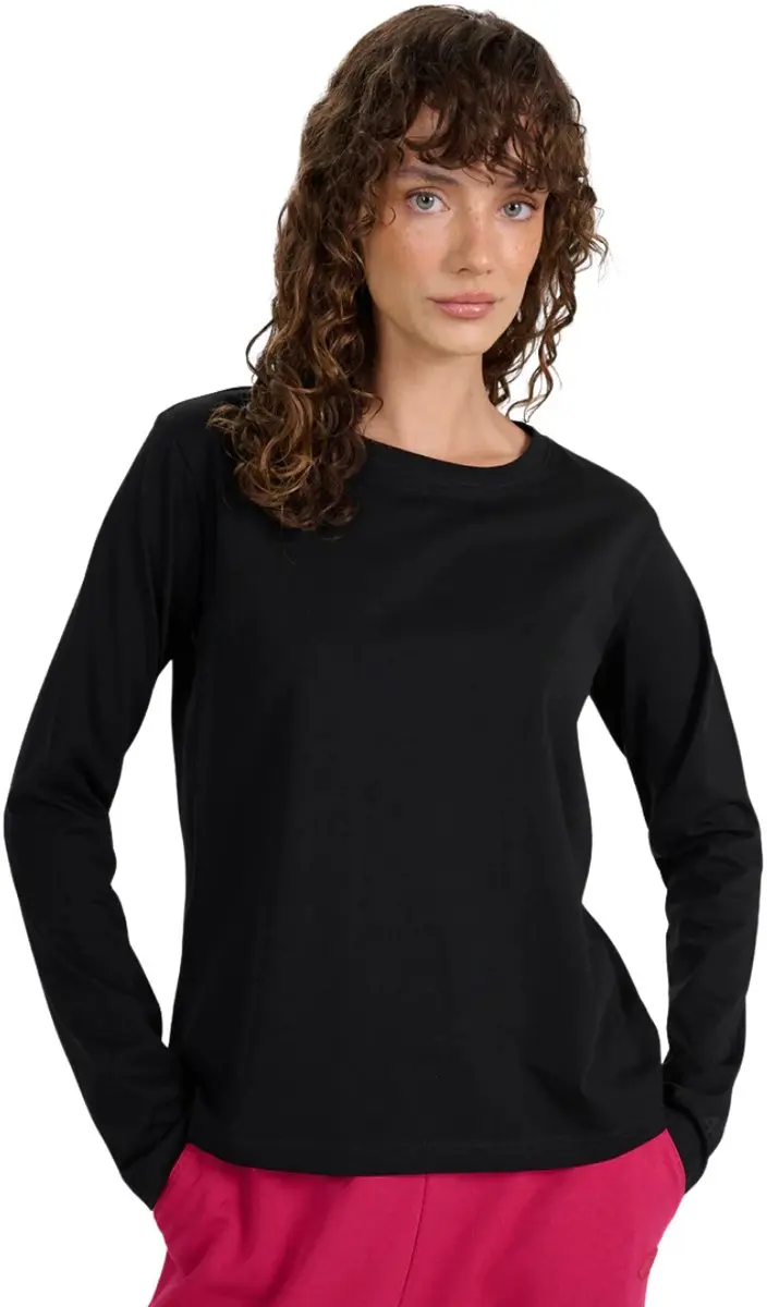 4F T-shirt Dames longsleeve Zwart