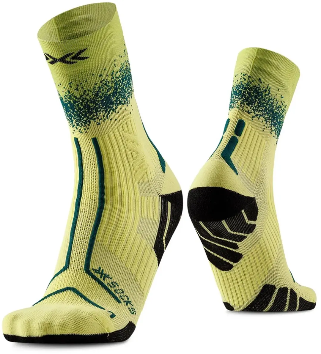 X-Socks Trailrun Terraskin Perform Crewsokken Groen 35-38 - afbeelding 2 van 2