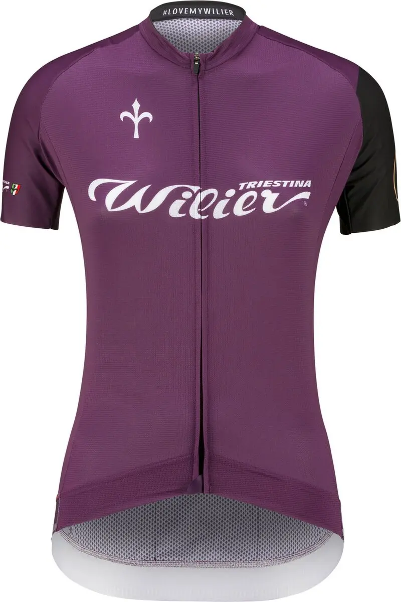 Wilier Cycling Club Korte Mouw Wielertrui Paars L Vrouw