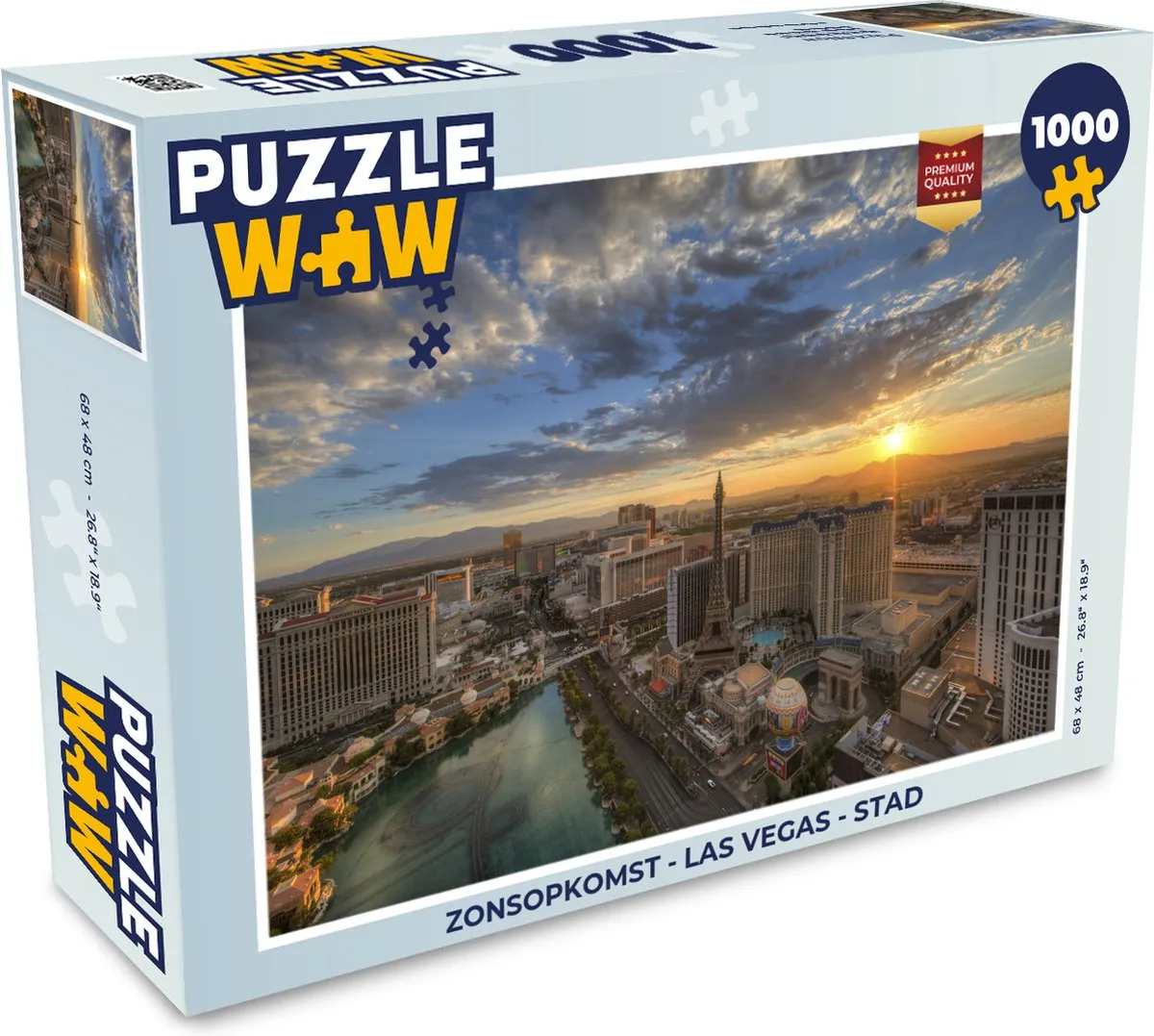 PuzzleWow Zonsopkomst Las Vegas Legpuzzel 1000 Stuks