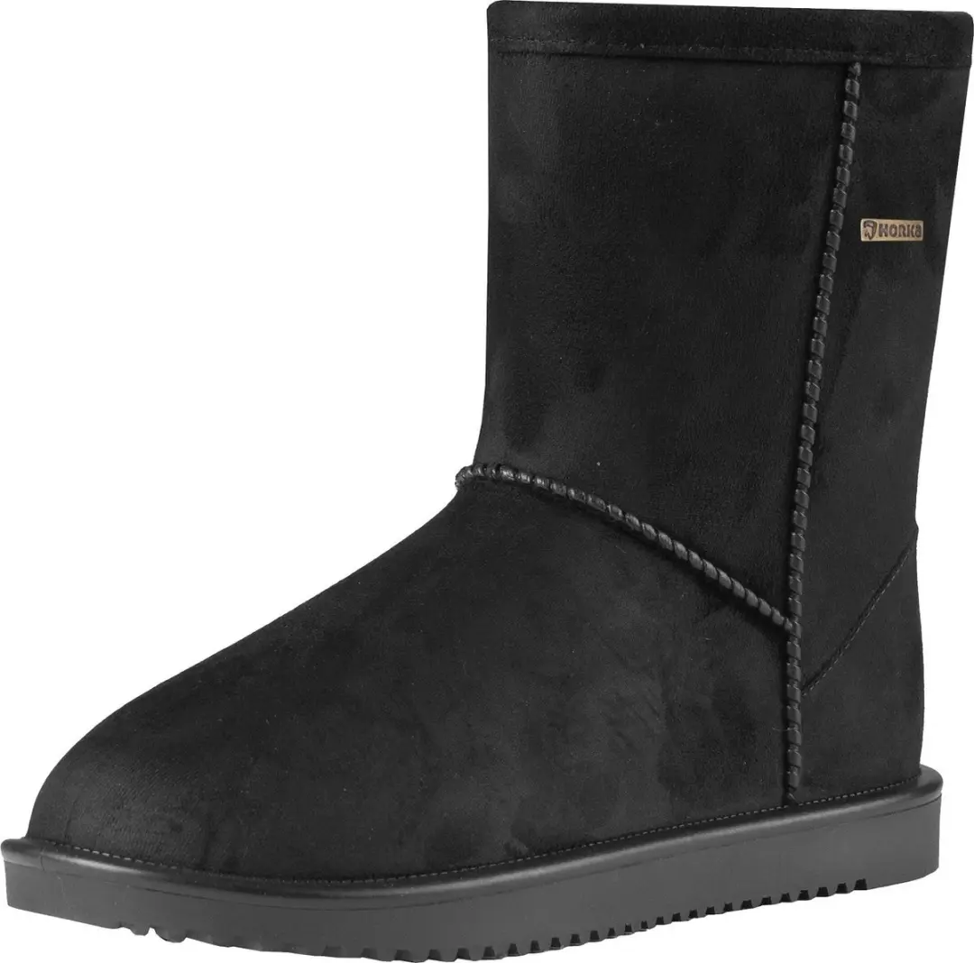 Horka Woolley Outdoorlaarzen - Suède/Imitatiebont - Zwart - afbeelding 2 van 6